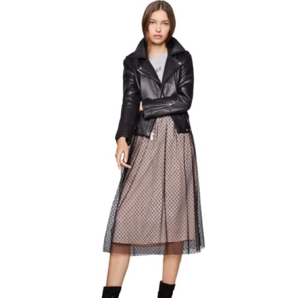 NWT BCBGeneration Polka Dot Tulle Skirt - Picture 1 of 7